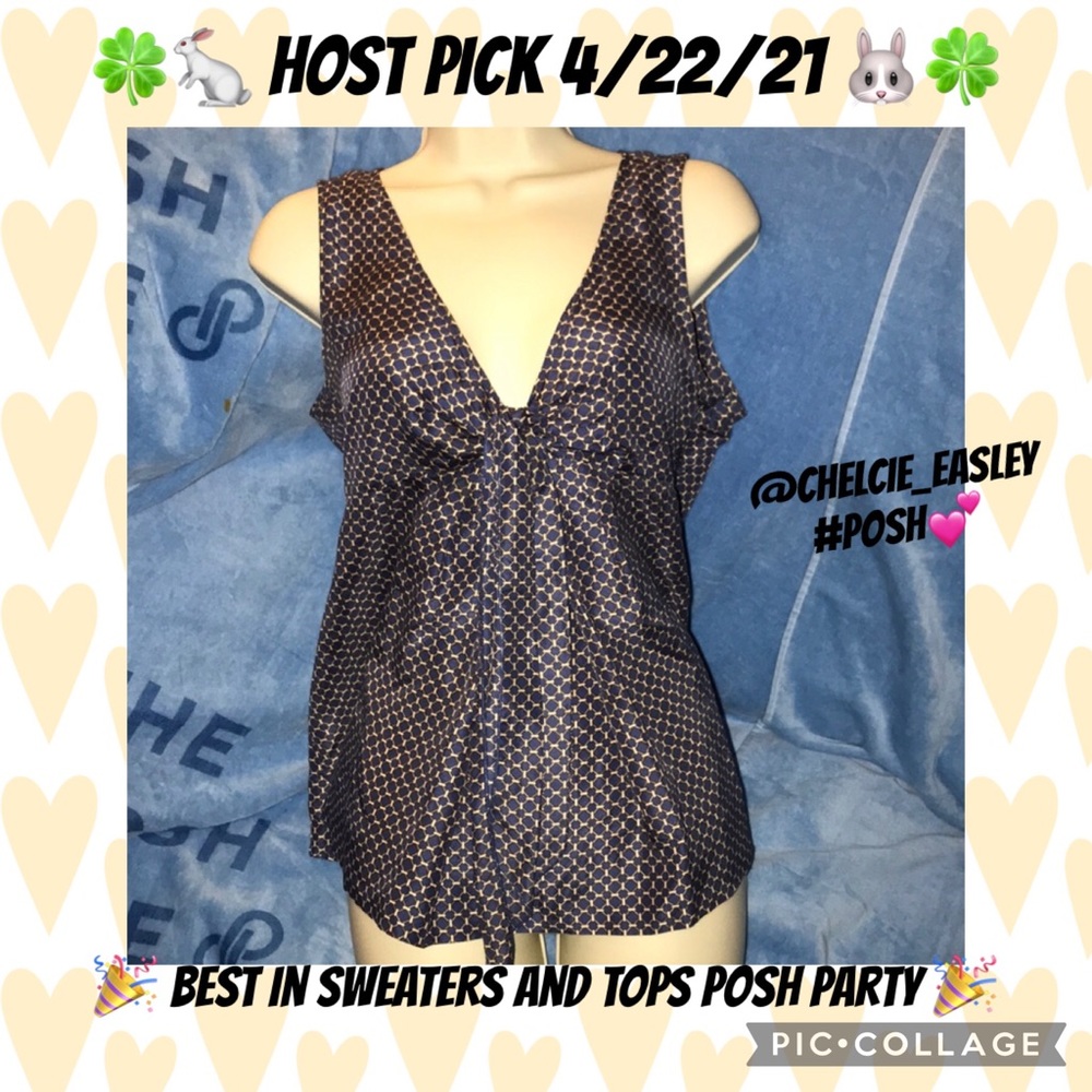 New York & company size 8 100% silk tank 💕